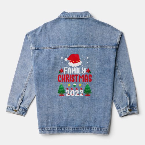 Family Christmas 2022  for Familys Matching Xmas F Denim Jacket