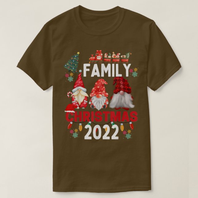 Family Christmas 2022 Matching s Squad Gnome Love  T-Shirt (Design Front)