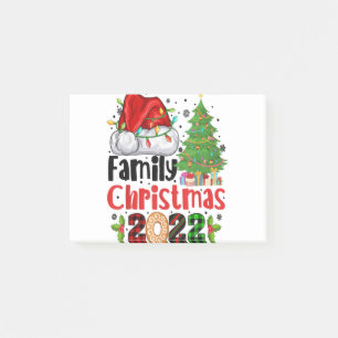 Family Christmas 2022 Matching Santa Light Funny X Post-it Notes