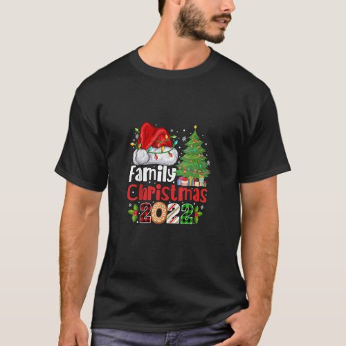 Family Christmas 2022 Matching Shirts Santa Light 