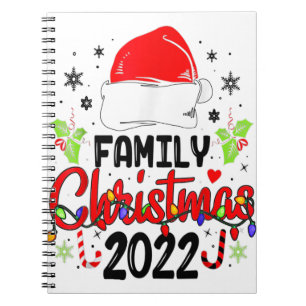 Family Christmas 2022 Matching Squad Santa Elf Fun Notebook