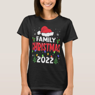 Family Christmas 2022 Matching Squad Santa Elf Fun T-Shirt