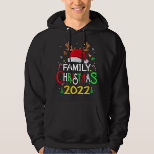 Family Christmas 2022 Squad Santa Matching Reindee Hoodie