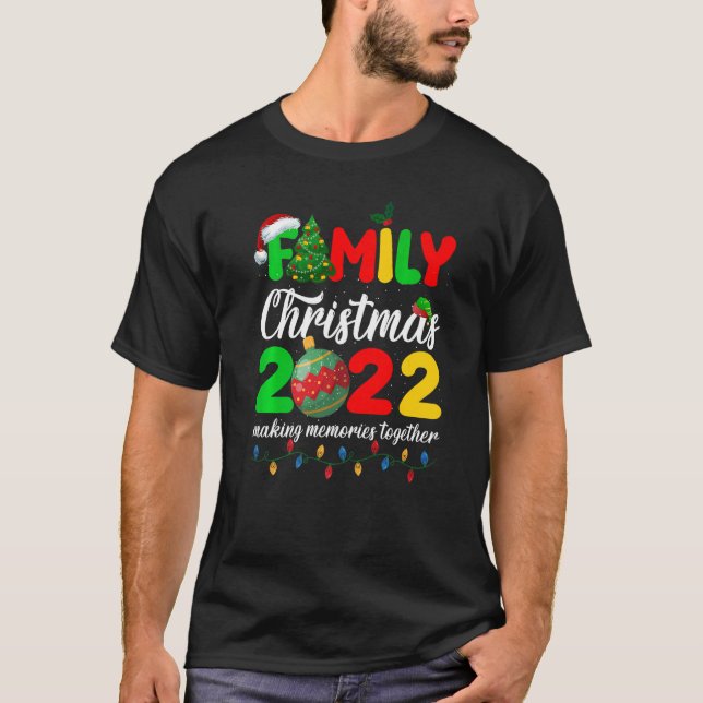 Family Christmas 2022 Team Santa Elf Squad Matchin T-Shirt (Front)