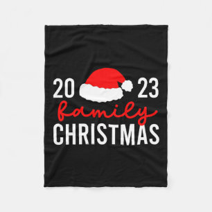 Family Christmas 2023 Matching Family Pajamas Pjs Fleece Blanket