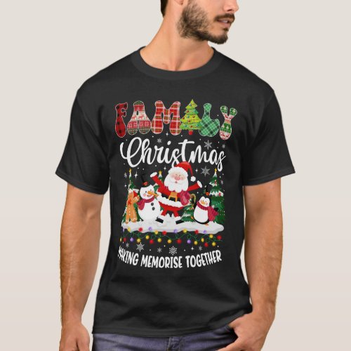 Family Christmas 2023 Matching Santa Reindeer T_Shirt