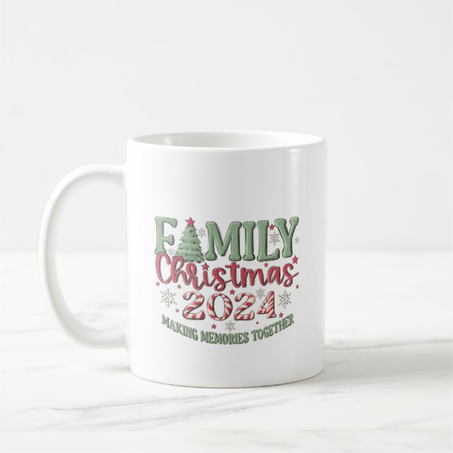 Family Christmas 2024  Coffee Mug (Left)