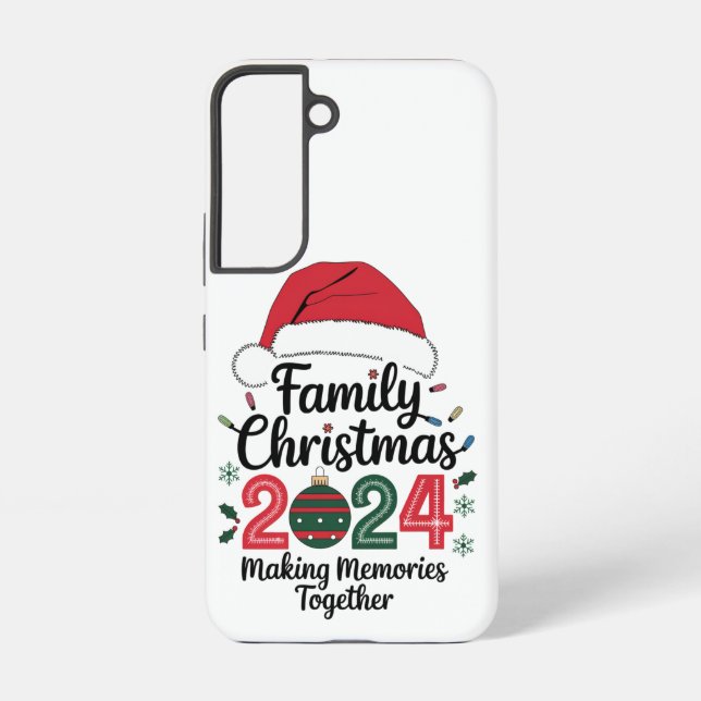 Family Christmas 2024 Making Memories Together Samsung Galaxy Case (Back)