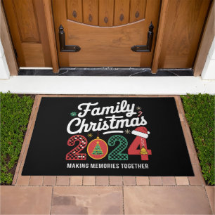 Family Christmas 2024 Matching Outfit Xmas Squad  Doormat