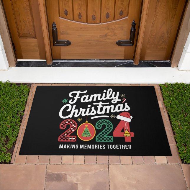 Family Christmas 2024 Matching Outfit Xmas Squad  Doormat (Outdoor)