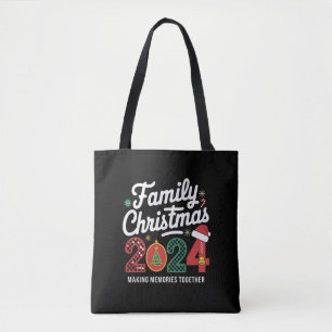 Family Christmas 2024 Matching Outfit Xmas Squad Tote Bag