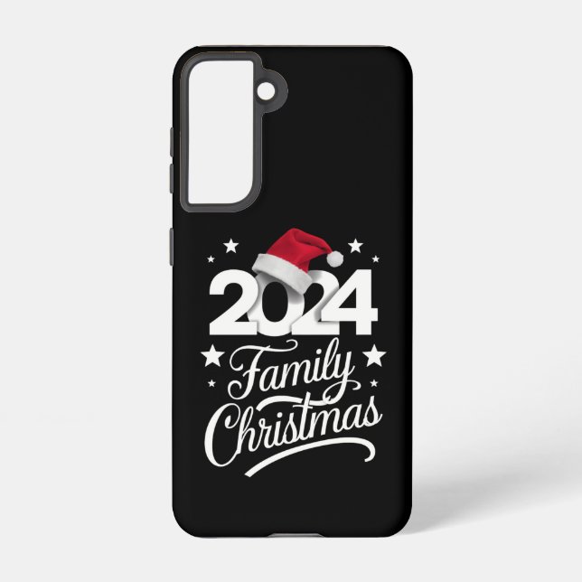 Family Christmas 2024 Matching Pajama Santa Samsung Galaxy Case (Back)