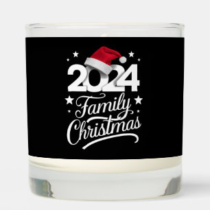 Family Christmas 2024 Matching Pajama Santa Scented Candle