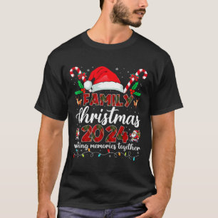Family Christmas 2024 Matching Squad Santa Elf Fun T-Shirt