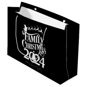 Family Christmas 2024 Memories Together Matching Large Gift Bag