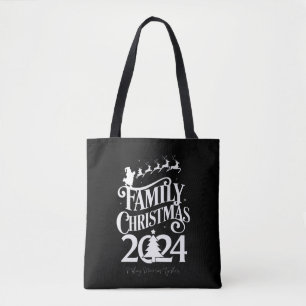 Family Christmas 2024 Memories Together Matching  Tote Bag