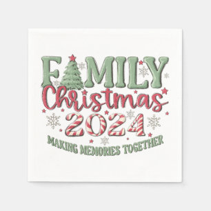 Family Christmas 2024 Napkins