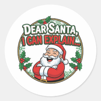 Family Christmas 2025 Classic Round Sticker