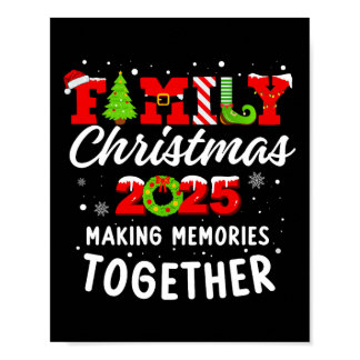 Family Christmas 2025 Making Memories Together  Poster