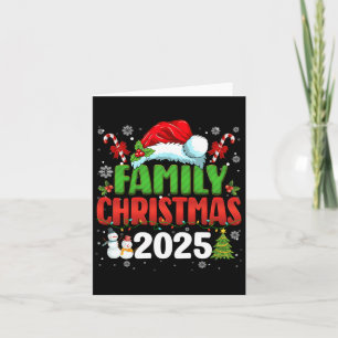 Family Christmas 2025 Matching Outfit Santa Squad Card