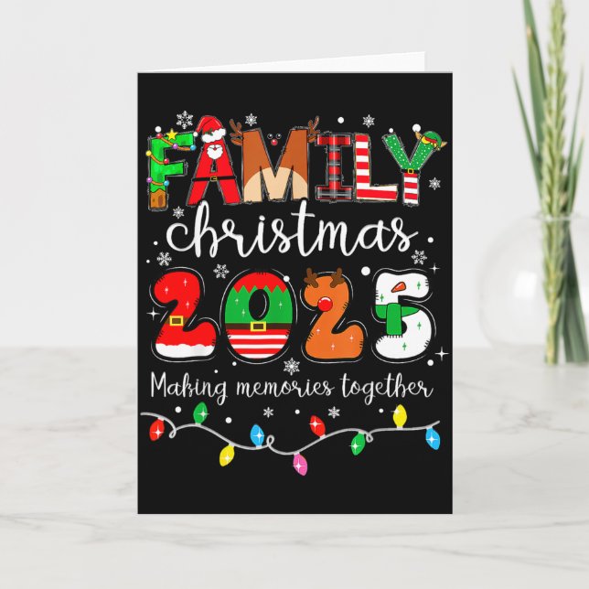 Family Christmas 2025 Matching Outfit Xmas Squad S Card (Front)