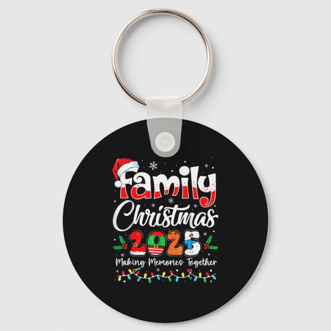Family Christmas 2025 Matching Outfit Xmas Squad S Keychain (Front)