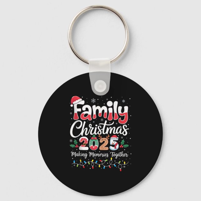 Family Christmas 2025 Matching Outfit Xmas Squad S Keychain (Front)