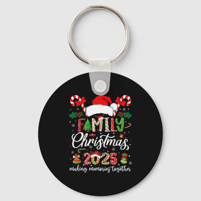 Family Christmas 2025 Matching Outfit Xmas Squad S Keychain (Front)