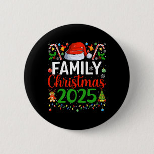 Family Christmas 2025 Matching Pajamas Xmas Family Button