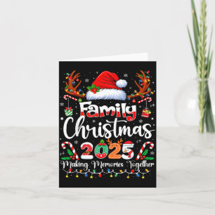 Family Christmas 2025 Matching Squad Santa Elf Fun Card
