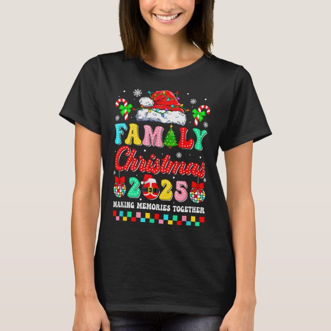 Family Christmas 2025 Matching Squad Santa Xmas Fu T-Shirt (Front)