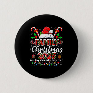 Family Christmas 2025 Matching Tee Xmas Santa Pjs  Button