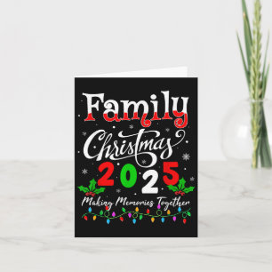 Family Christmas 2025 Matching Xmas Pajamas Christ Card