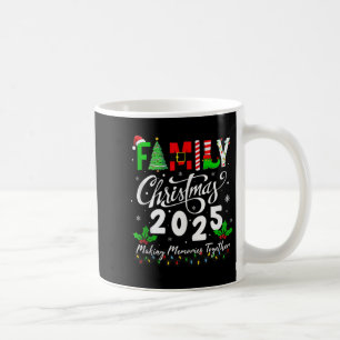 Family Christmas 2025 Matching Xmas Pajamas Christ Coffee Mug