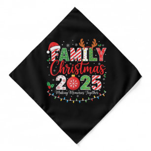Family Christmas 2025 Pajamas Outfit Matching Bandana