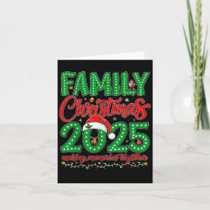 Family Christmas 2025 Squad Santa Elf Xmas Matchin Card
