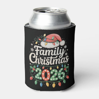 Family Christmas 2026 Matching Holiday Xmas Santa Can Cooler