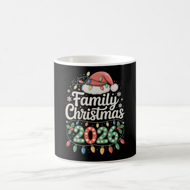 Family Christmas 2026 Matching Holiday Xmas Santa Coffee Mug (Center)