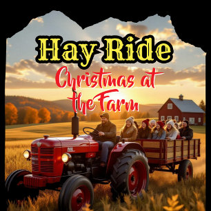 Family Christmas at the Farm   Ornament Card
