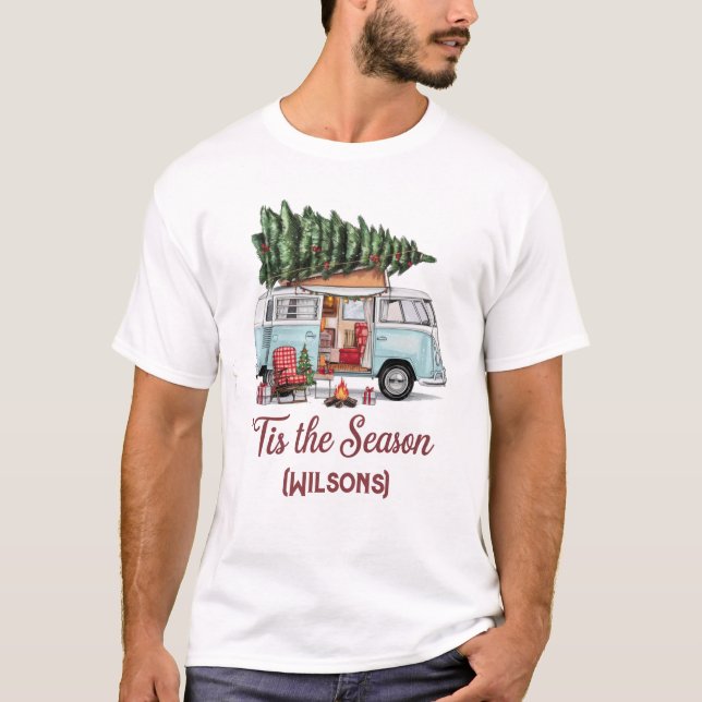 Family christmas camping shirt (Front)