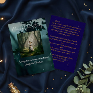 Family Christmas Card Custom Photo Holiday Message