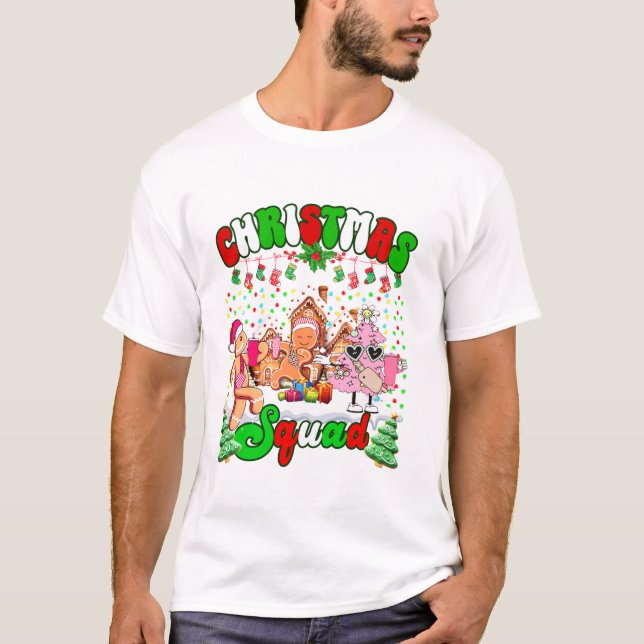Family Christmas Crew Funny T-Shirt (Front)