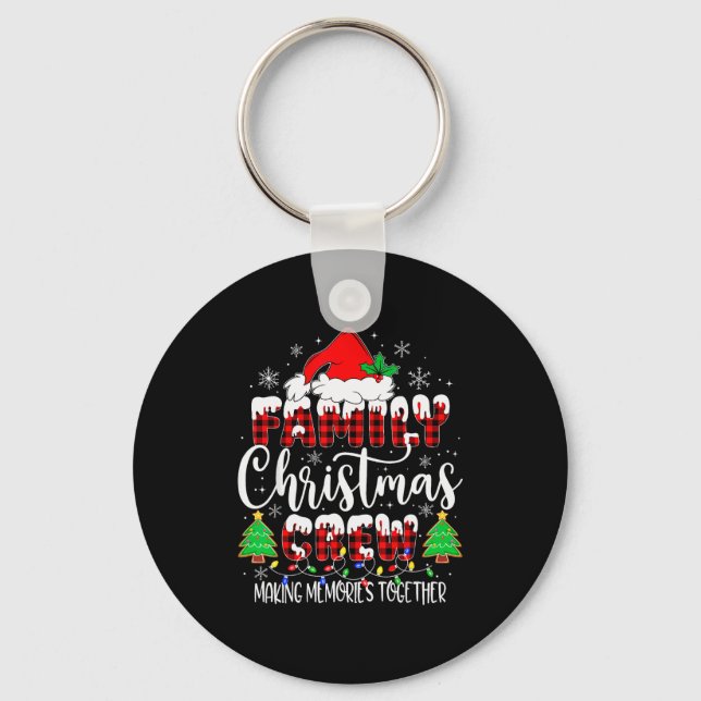 Family Christmas Crew Making Memories Matching Paj Keychain (Front)