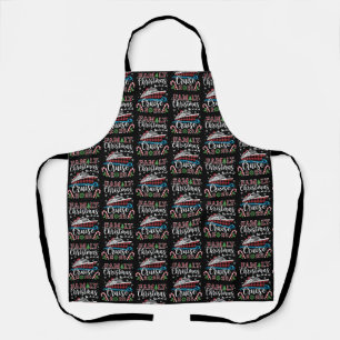 Family Christmas Cruise 2025 Matching Holiday Xmas Apron