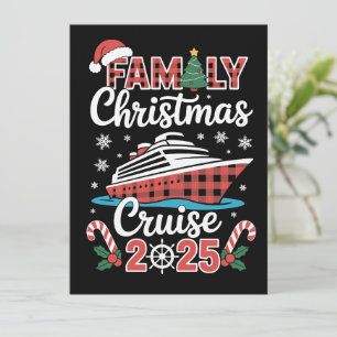 Family Christmas Cruise 2025 Matching Holiday Xmas Card