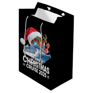 Family Christmas Cruise 2025 Matching Holiday Xmas Medium Gift Bag