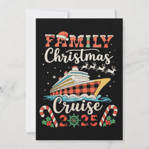 Family Christmas Cruise 2025 Matching Xmas Holiday Card