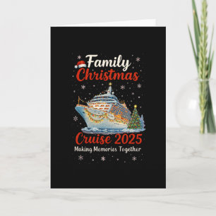 Family Christmas Cruise 2025 Merry Cruisemas Boat Card