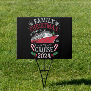 Family Christmas Cruise Squad 2024 Matching Outfit Sign