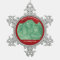 Family Christmas Custom Pewter Snowflake Ornament